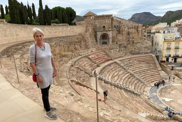 The Roman ampitheatre in the Spanish port of Cartagena.