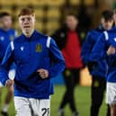 Gallagher Lennon, the son of ex-Celtic manager Neil Lennon, is currently on loan at Dumbarton from St Mirren.  (Photo by Craig Williamson / SNS Group)