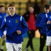 Gallagher Lennon, the son of ex-Celtic manager Neil Lennon, is currently on loan at Dumbarton from St Mirren.  (Photo by Craig Williamson / SNS Group)