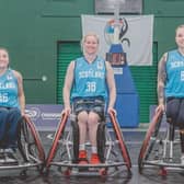 Robyn Love, Jude Hamer, Jessica Whyte, and Lynsey Speirs will represent Scotland in the first ever appearance of wheelchair basketball at the Games. Picture, https://britishwheelchairbasketball.co.uk/