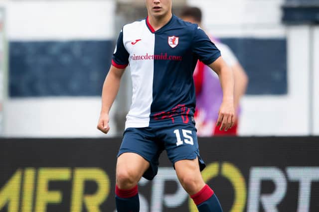 Dylan Tait ran the show in midfield for Raith.