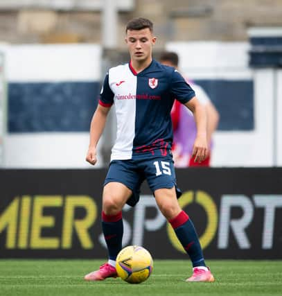 Dylan Tait ran the show in midfield for Raith.