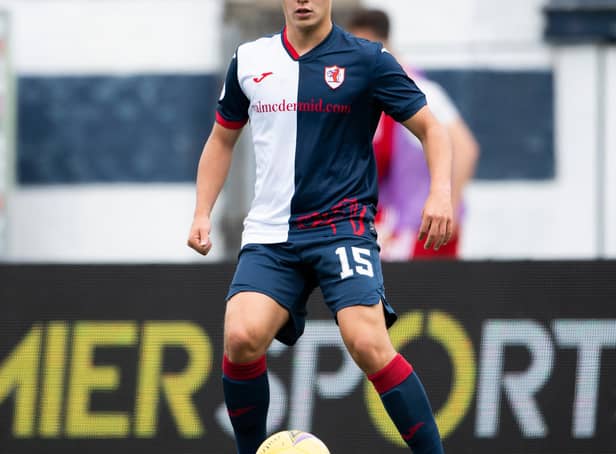 Dylan Tait ran the show in midfield for Raith.