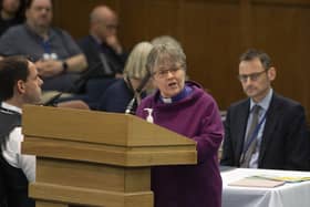 The Very Rev Dr Susan Brown speaks at the Assembly