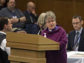 The Very Rev Dr Susan Brown speaks at the Assembly