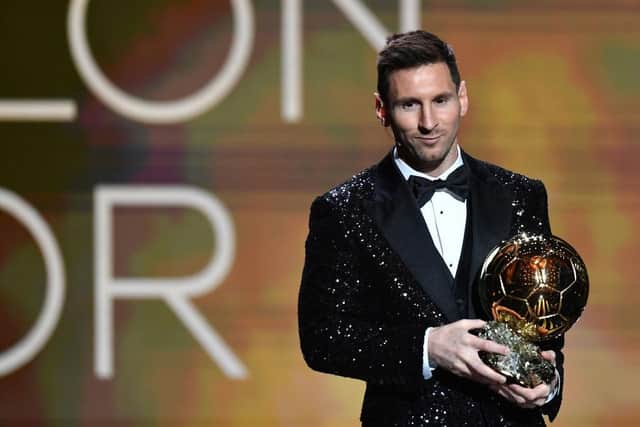 Lionel Messi is awarded with his seventh Ballon D'Or award last year (Photo by Aurelien Meunier/Getty Images)