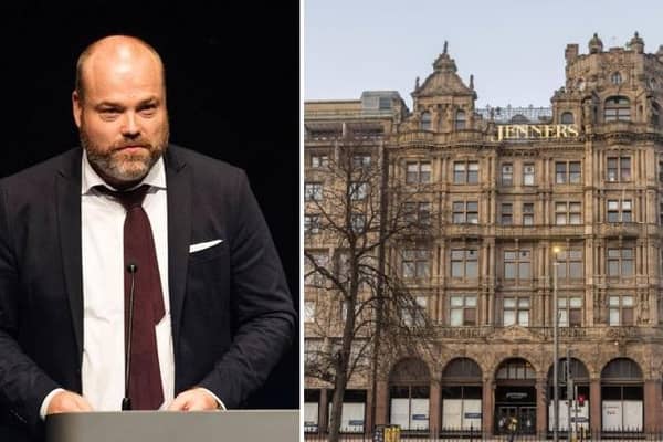 Frasers Group, which owns the “Jenners” brand and rents the building from Anders Povlsen, announced this afternoon that it had failed to reach a financial agreement