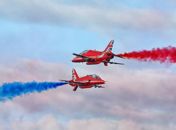The Red Arrows took to the skies on Wednesday as thousands watched the best display yet.