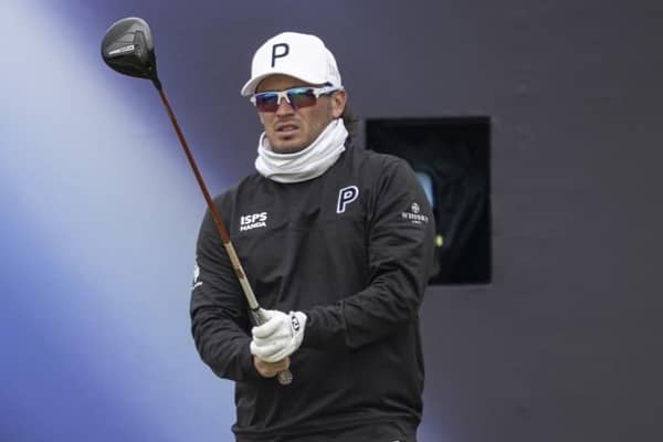 Ewen Ferguson, who finished as the leading Scot, tees off in the final round of the 152nd Open at Royal Troon. Picture: Tom Russo/The Scotsma