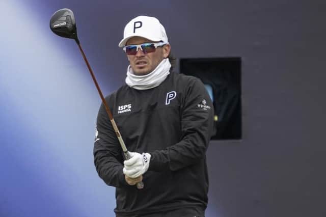 Ewen Ferguson, who finished as the leading Scot, tees off in the final round of the 152nd Open at Royal Troon. Picture: Tom Russo/The Scotsma