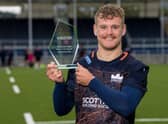 Darcy Graham won player of the month for Edinburgh Rugby with some fine try-scoring exploits.