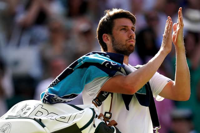 Cameron Norrie thanks the crowd after his Wimbledon run ended at the semi-finals stage.