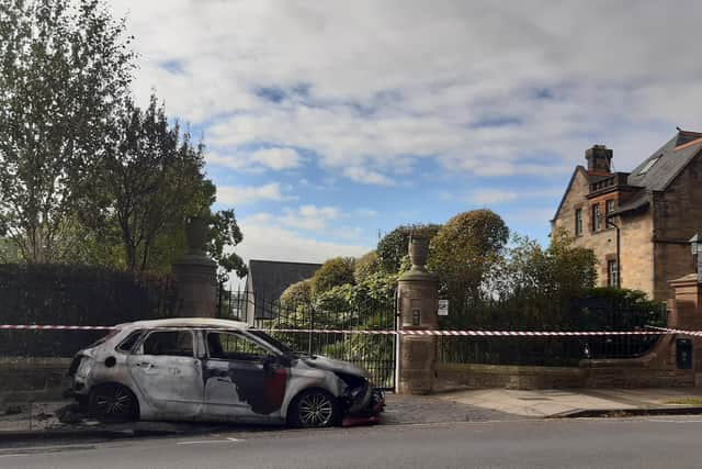 The scene in Inverleith this morning