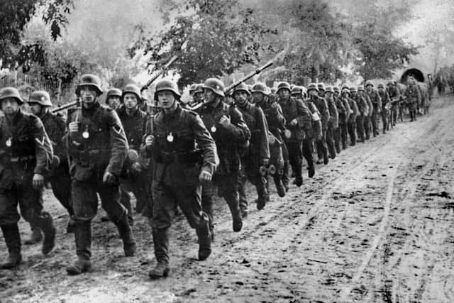 German troops enter Poland in September 1939. Russian forces were soon to follow