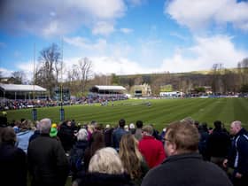 A general view of Melrose during the Sevens.