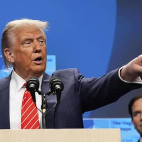 Trump likes a winner, so he delivered the coup de grâce by eradicating the nuclear threat. (AP Photo/Alex Brandon)