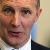 Health secretary Michael Matheson speaks to the media after the public session of NHS Forth Valley's Annual Review for 2022/23. Picture: Andrew Milligan/PA Wire