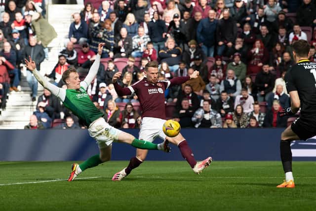Stephen Kingsley has been in hugely impressive form for Hearts this season. (Photo by Ross Parker / SNS Group)