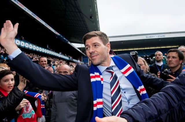 Steven Gerrard at Ibrox when he was unveiled as the new Rangers manager in May 2018. (Photo by Bill Murray/SNS Group).