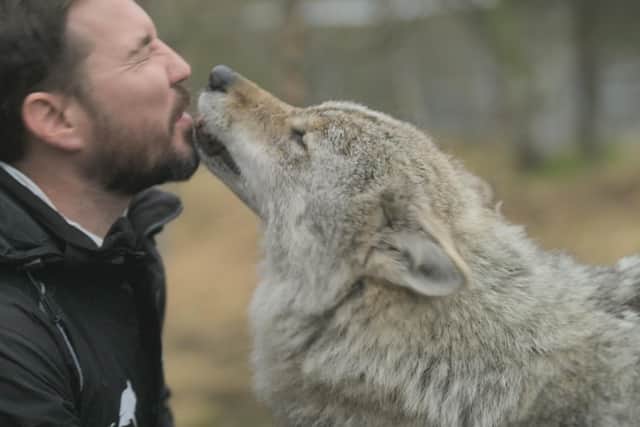 Martin Compston (and wolf) on his Norwegian Fling