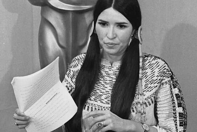 When Marlon Brando won best actor for The Godfather, Sacheen Littlefeather took to the Academy Awards stage and became the first Native American woman to do so.