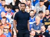 Rangers manager Giovanni van Bronckhorst looks on during the 3-1 friendly win over West Ham. (Photo by Rob Casey / SNS Group)
