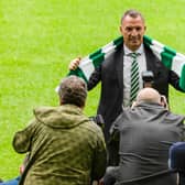 Brendan Rodgers is unveiled as the new Celtic manager - but BBC Scotland were banned from attending. (Photo by Craig Foy / SNS Group)