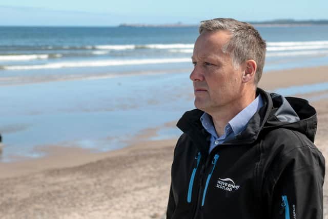 Tim Hurst, managing director of WES: 'This programme will develop technology that will reduce the cost of wave and tidal energy and ultimately help marine energy play a part in Scotland’s net-zero future.' Picture: Marc Hindley