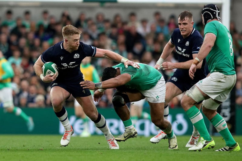 Worked hard defensively as Scotland found themselves under the cosh for long periods. Coped well under the high ball and had no real opportunities to attack Ireland down the flank. 6