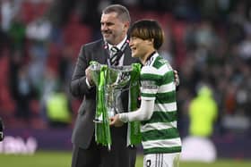 Celtic manager Ange Postecoglou and forward Kyogo Furuhashi were marked by their fellow peers.