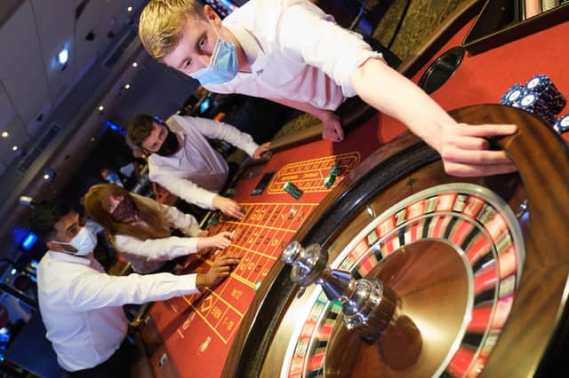 Jobseekers being put through their paces on the Grosvenor Casinos gaming academy.