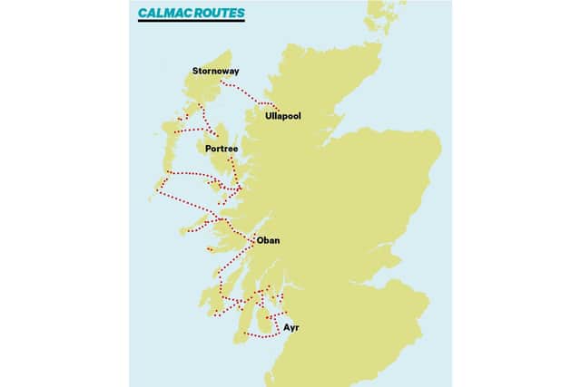 CalMac's routes stretch between Stornoway and Campbeltown on Kintyre