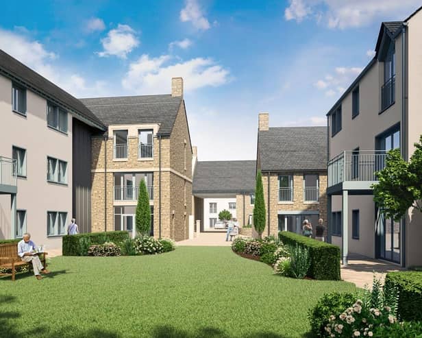 An impression of the Leeds retirement village where work is due to begin on site in May.