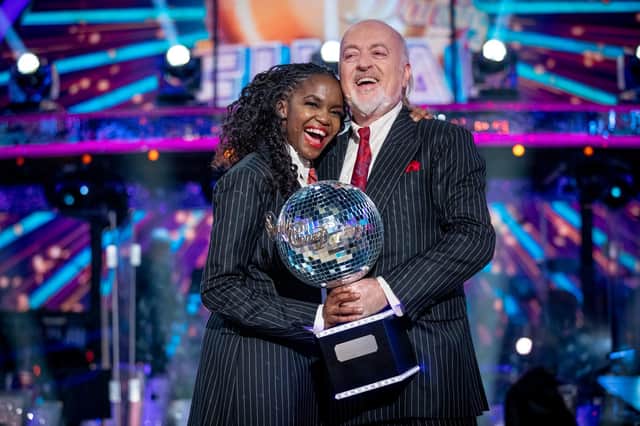 He's the greatest dancer and he's got the Strictly glitterball to prove it - Bill Bailey with Oti Mabuse