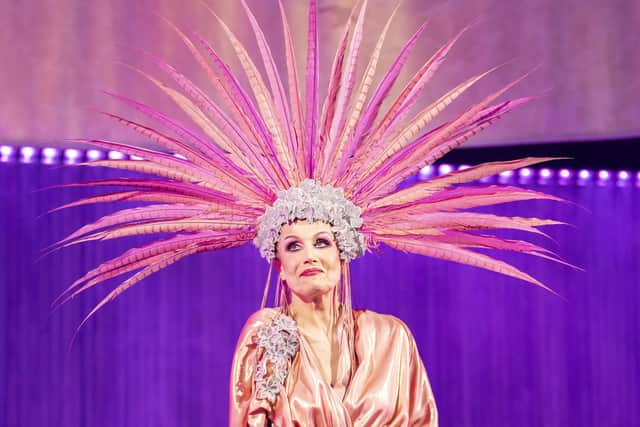 Adèle Anderson in suitably camp costume in Priscilla Queen of the Desert The Musical (Picture: Johan Persson)