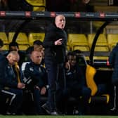 Livingston manager David Martindale gets his point across during the 2-0 win over Dundee (Photo by Mark Scates / SNS Group)