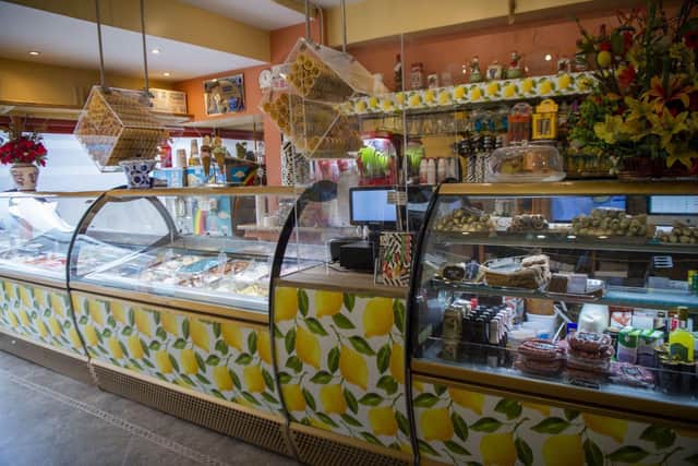 Viso Gelataria Ristorante, Broughty Ferry, serves ice-cream as well as pizzas, pasta, burgers, salads, pastries and desserts. Pic: Lisa Ferguson.
