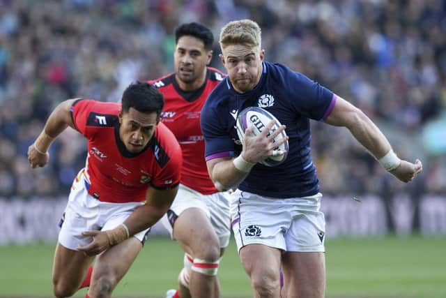 Tonga, who played at Murrayfield last November, would play in the second-tier 'Challenger' division. (Photo by Craig Williamson / SNS Group)