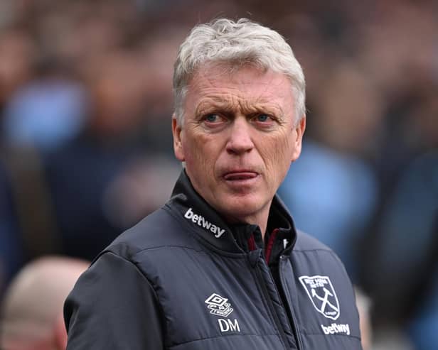 West Ham manager David Moyes will leave the club at the end of the season. (Photo by Mike Hewitt/Getty Images)