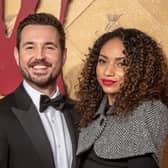 Martin Compston, pictured with his wife Tianna Chanel Flynn, is a huge Josh Taylor fan.  Picture: Chris J Ratcliffe/Getty Images