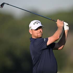David Drysdale in action during the DS Automobiles Italian Open 2022 at Marco Simone Golf Club in September. Picture: Stuart Franklin/Getty Images.