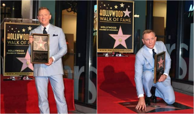 Daniel Craig joked it would be an “absolute honour to be walked all over in Hollywood” as his Walk Of Fame star was unveiled. Photos: Getty Images