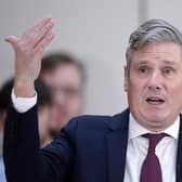 Labour leader Sir Keir Starmer, during a Labour Party press conference at Nexus, University of Leeds, in Yorkshire, to launch a report on constitutional change and political reform that would spread power, wealth and opportunity across the UK. Picture date: Monday December 5, 2022.