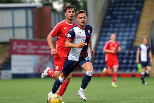 Lewis Vaughan in action for Raith this season (Pic: Fife Photo Agency)