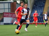 Lewis Vaughan in action for Raith this season (Pic: Fife Photo Agency)