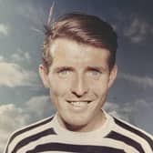Niall Hopper in the striped strip which saw Queen's Park nicknamed the Spiders