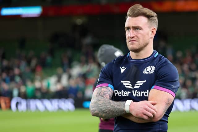 Scotland captain Stuart Hogg during a Guinness Six Nations defeat by Ireland.