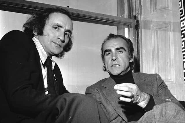 Richard Demarco pictured with Sean Connery in 1972.