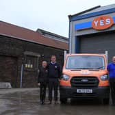 From left: Lisa, David and Alex Johnstone, and Eddie Nicholson. Picture: William West/Nineteen80 Design Studios.