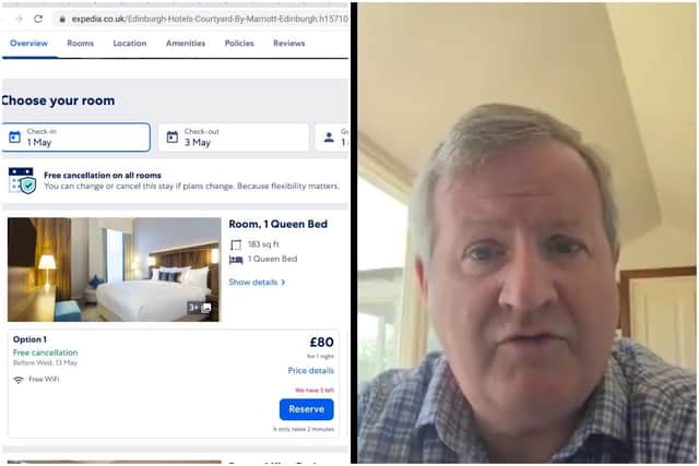 Expedia slammed for keeping Scotland hotel bookings open